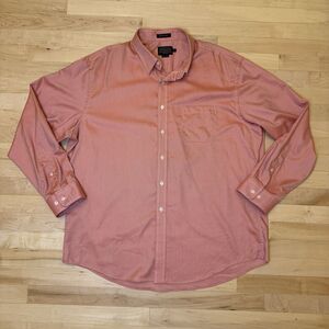 Pendleton Mens Size XXL Bridgeport Salmon Oxford Long Sleeve Button Up Shirt